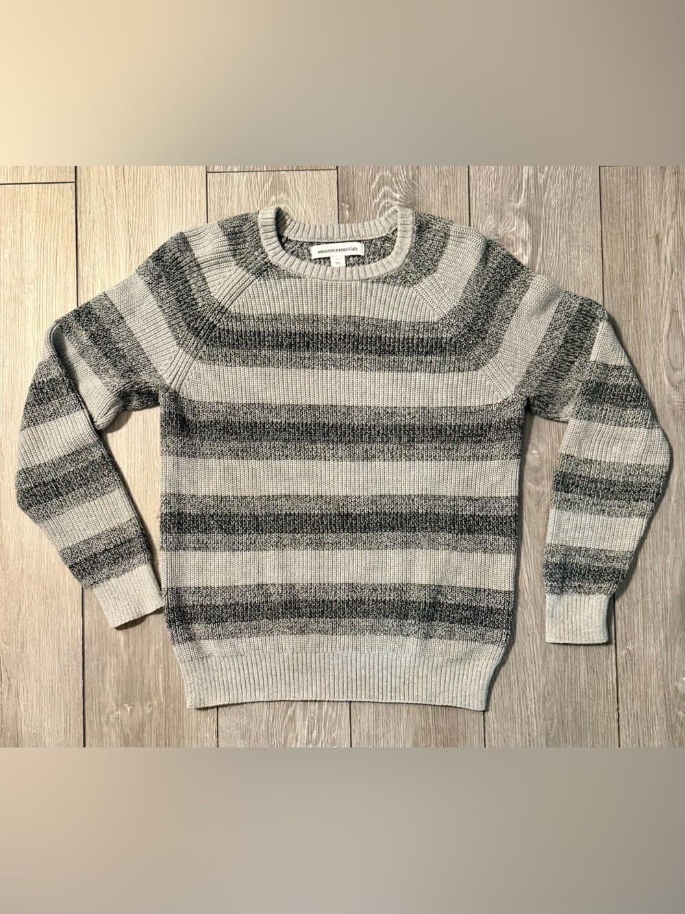 Amazon Essentials Striped Cotton Sweater NWOT
